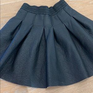 H&M faux leather skirt